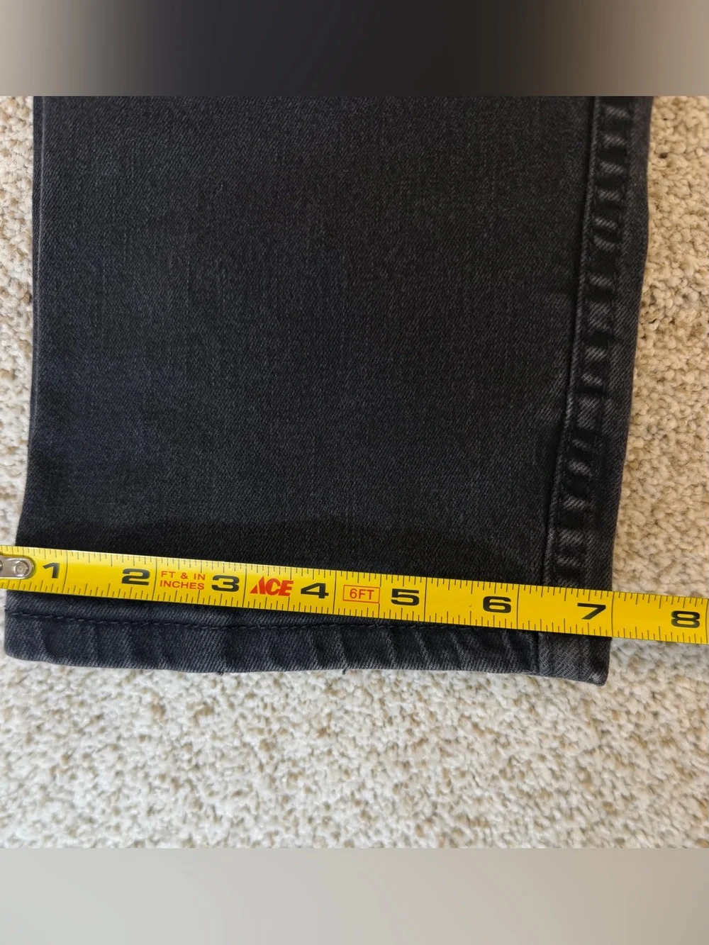 Levis Strauss 502 Jeans Slim Fit Stretch Black Men’s Size 33x32